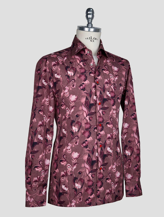 Kiton Multicolor Cotton Shirt