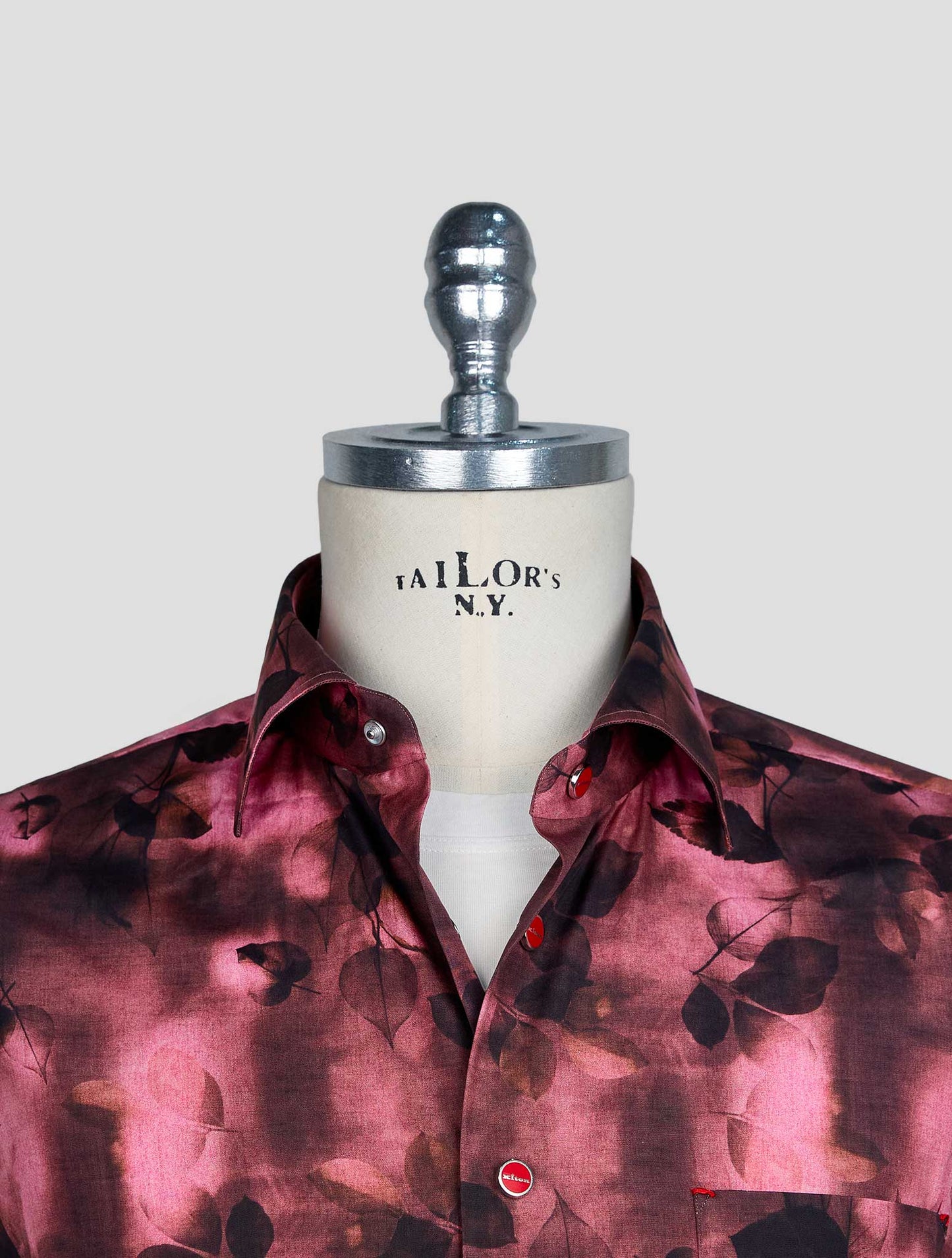 Kiton Violet Cotton Shirt