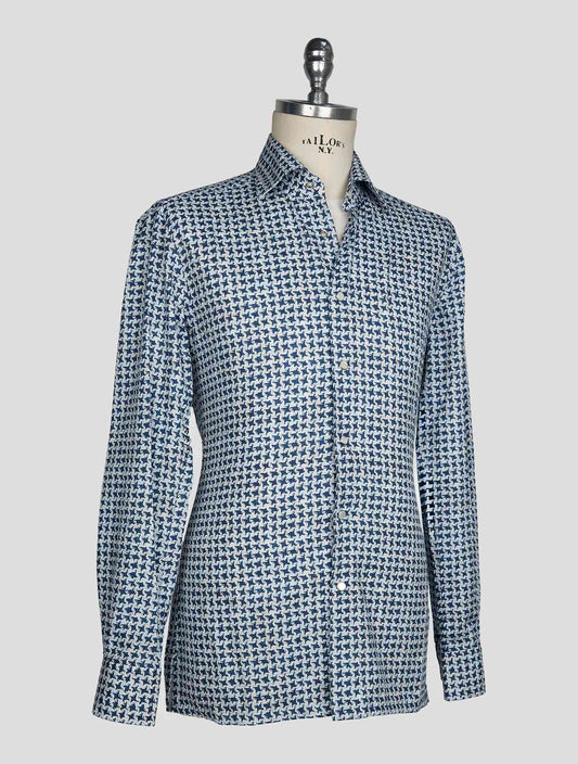 Kiton Multicolor Cotton Shirt