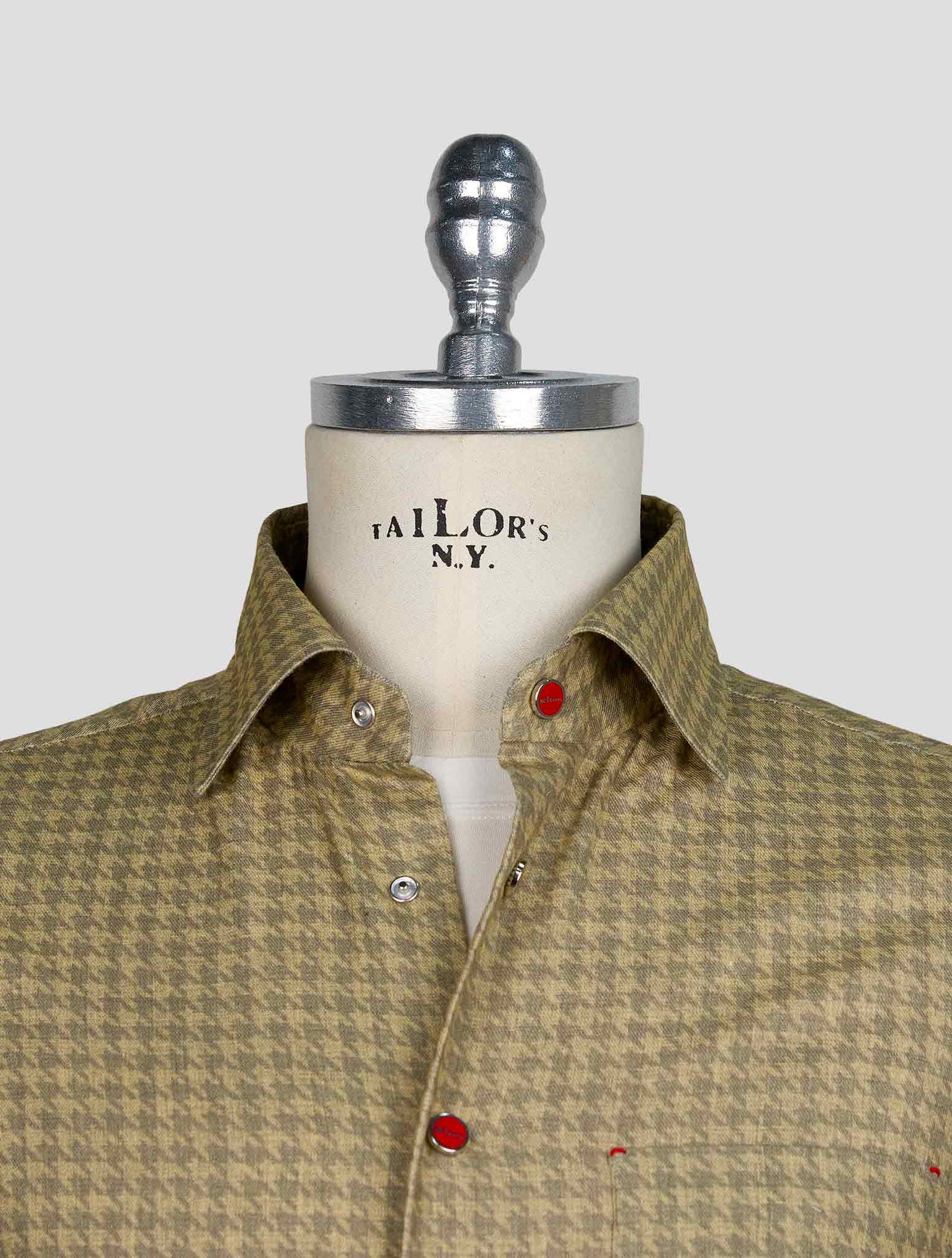 Kiton Green Cotton Shirt
