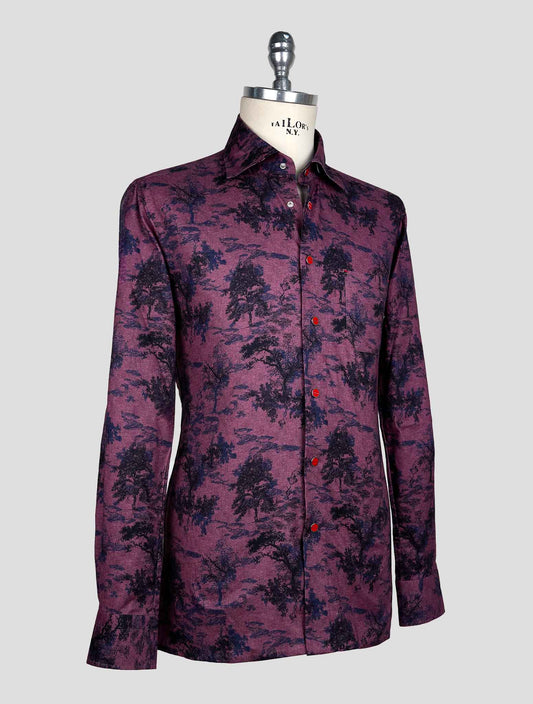 Kiton Violet Cotton Shirt
