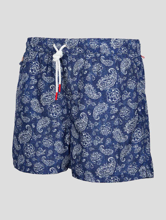 Blue White PL Swim Trunks