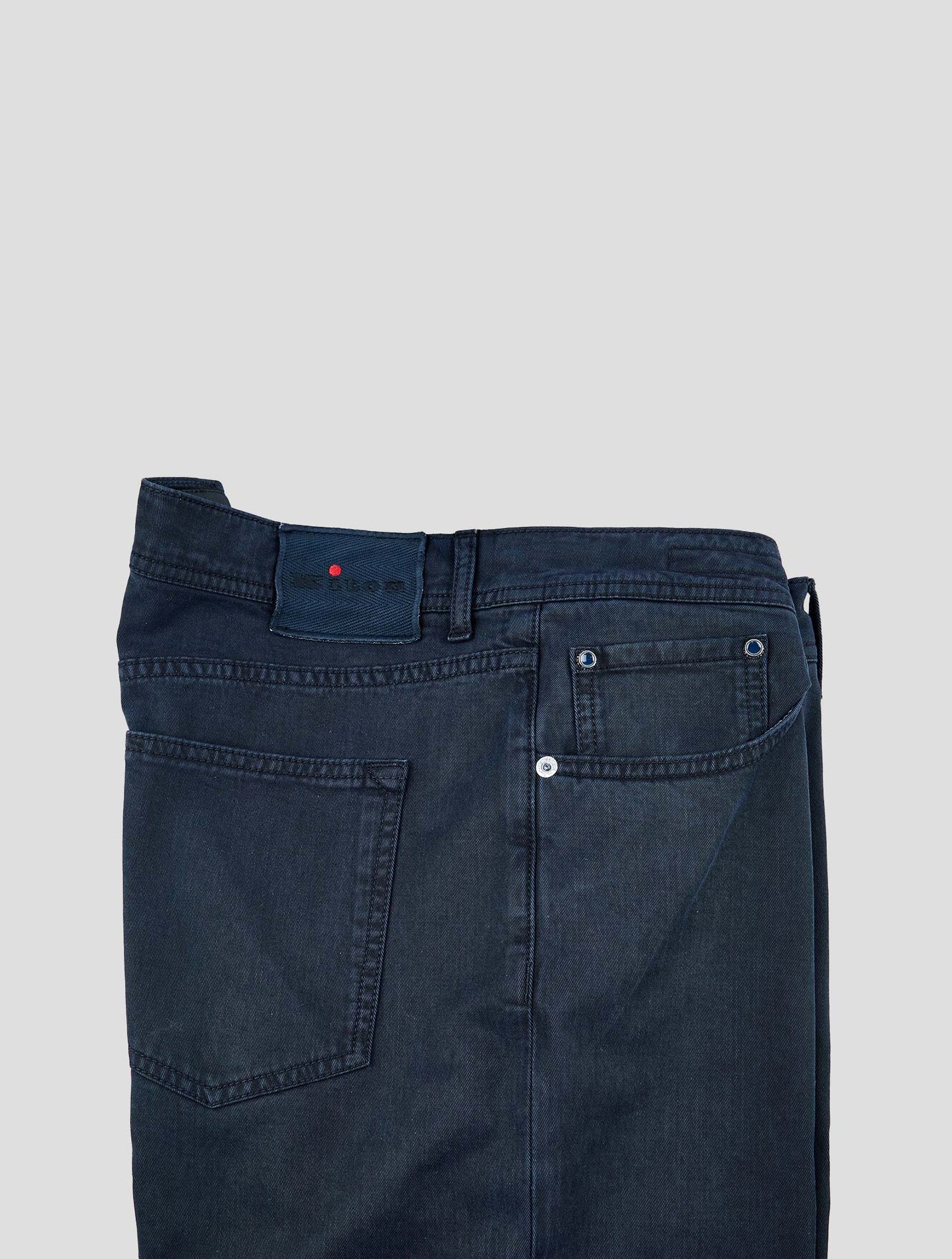 Kiton Blue Lyocell Cotton Ea Jeans