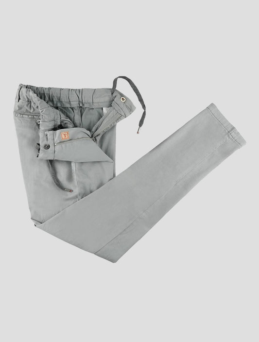 Marco Pescarolo Gray Lyocell Cotton Ea Pants
