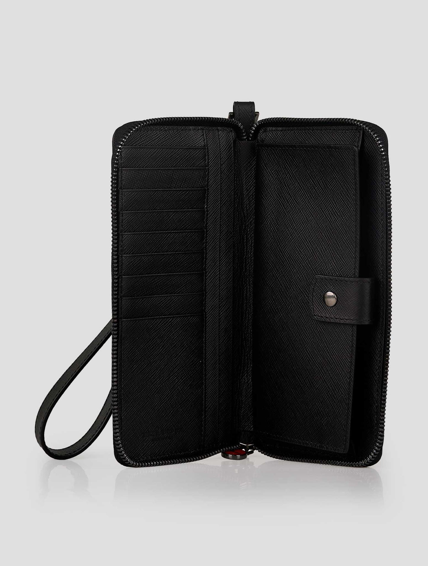 Kiton Black Leather Document Holder