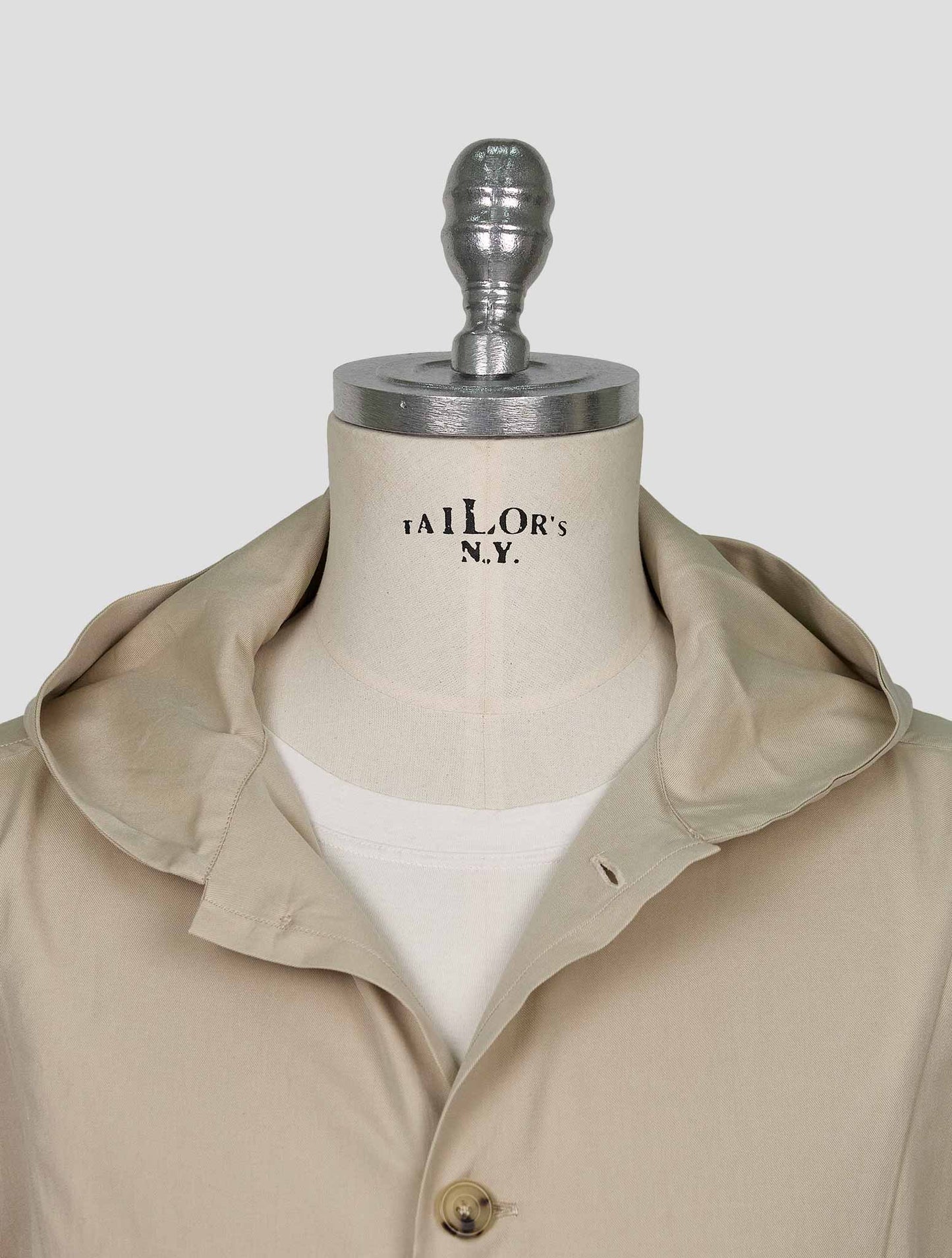 Kiton Beige Cotton Overshirt Luca