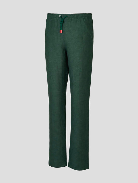 Kiton Green Linen Pants