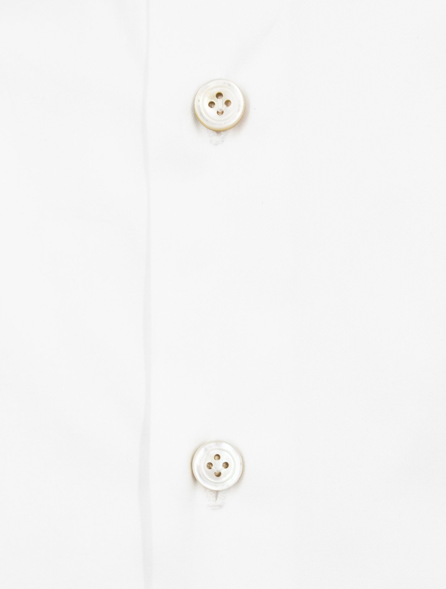 Kiton White Cotton Shirt