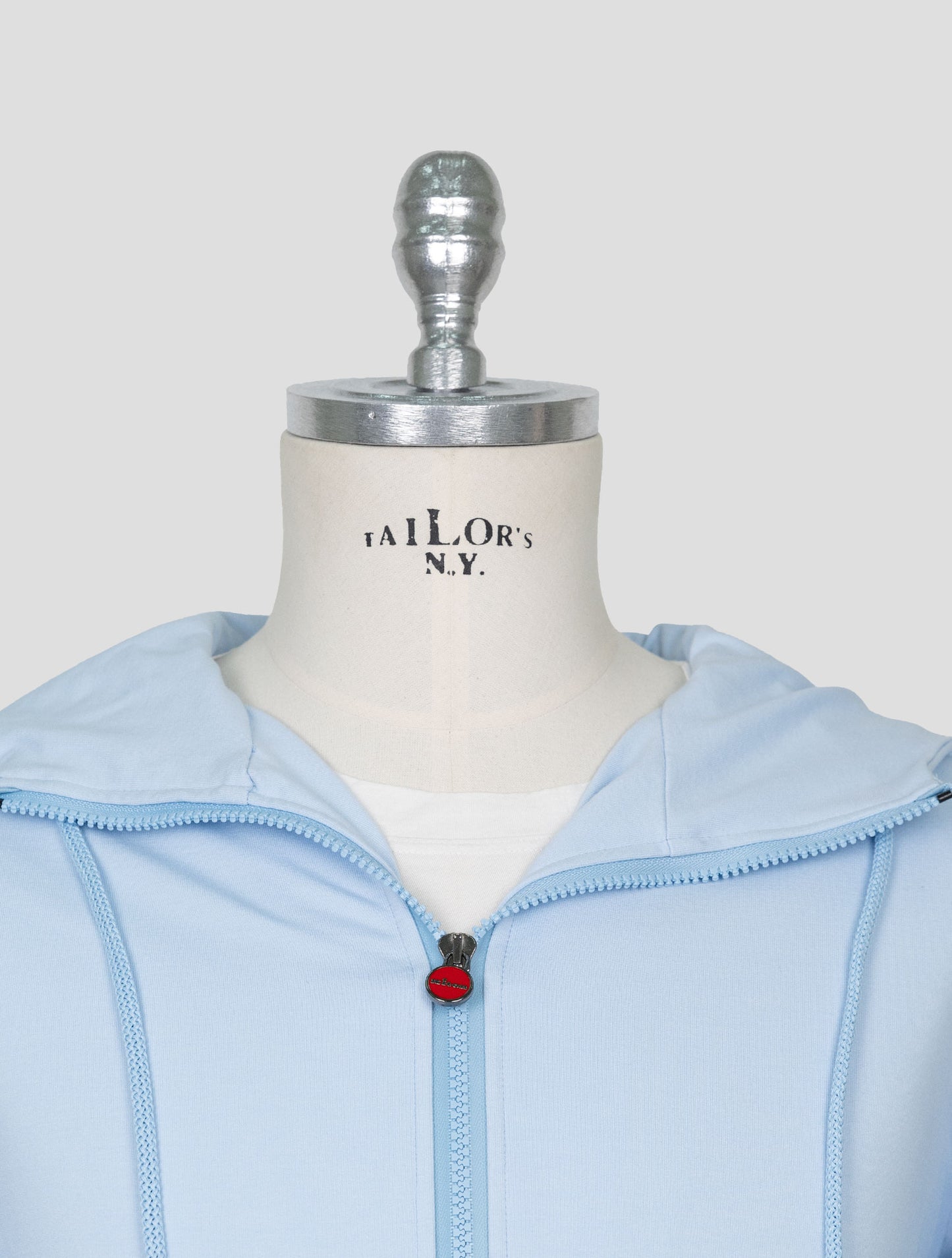 Kiton Light Blue Cotton Ea Shirt Umbi