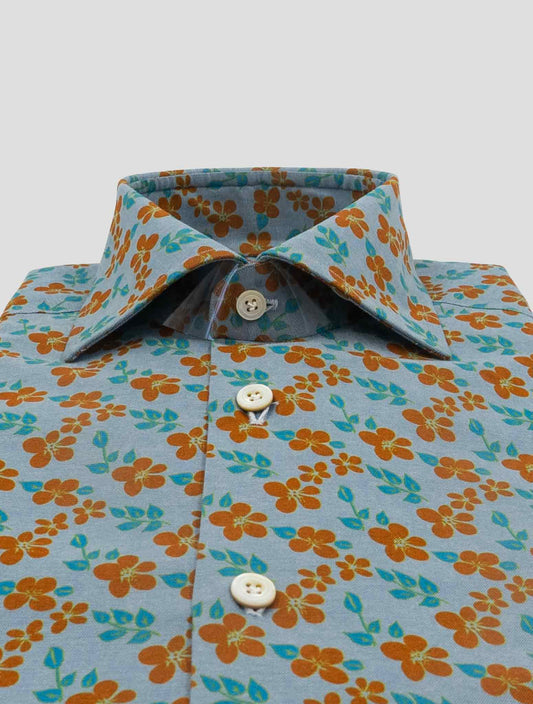 Kiton Multicolor Cotton Shirt