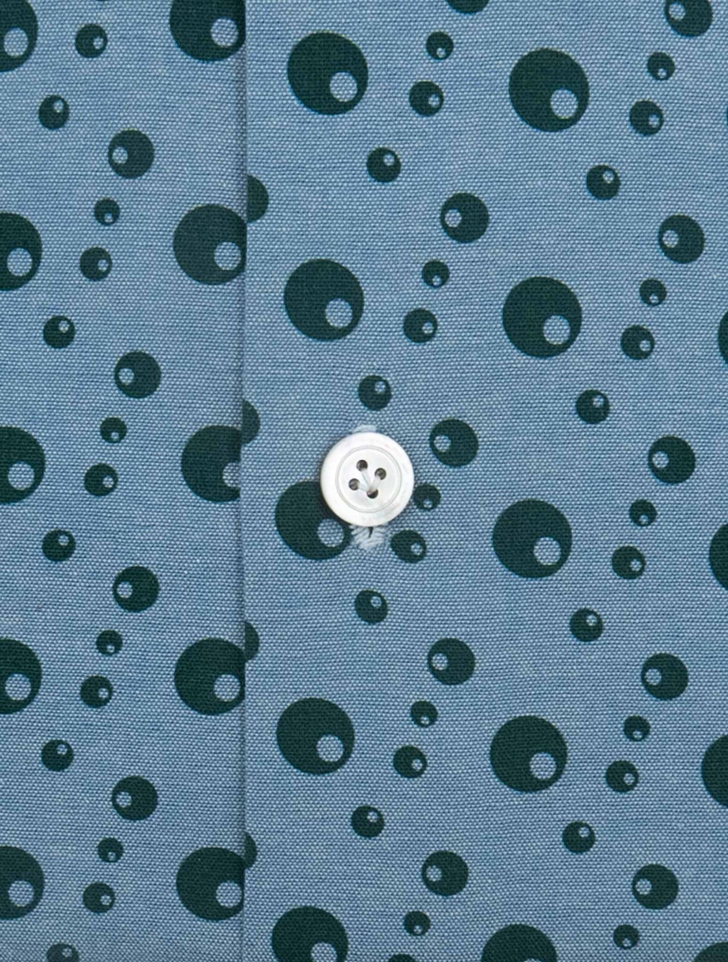 Kiton Light blue Green Cotton Shirt