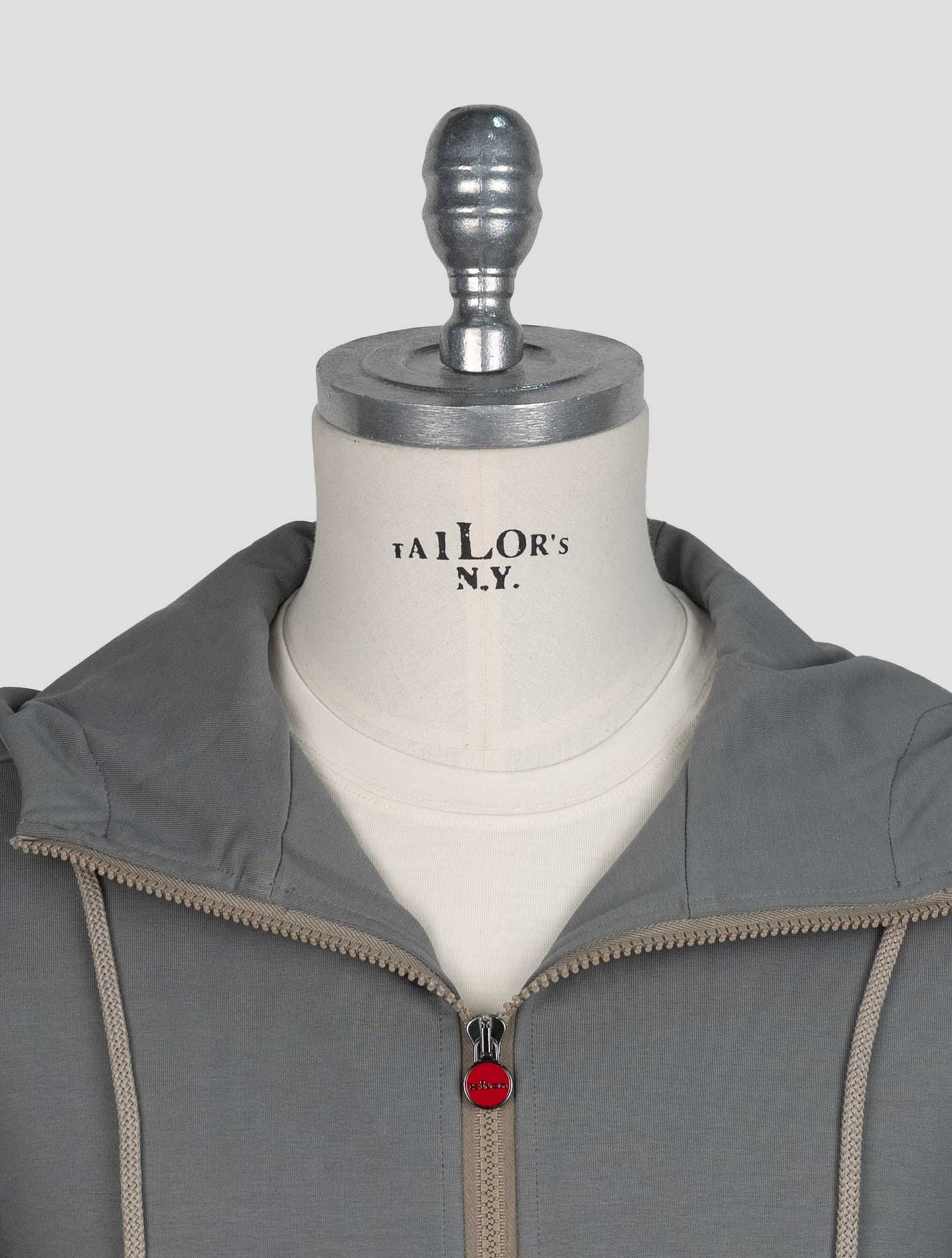 Kiton Gray Cotton Ea Shirt Umbi
