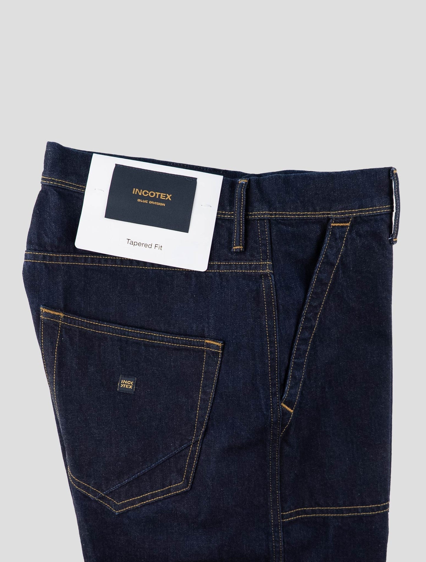 Incotex Blue Cotton Pants Mod. Jeans