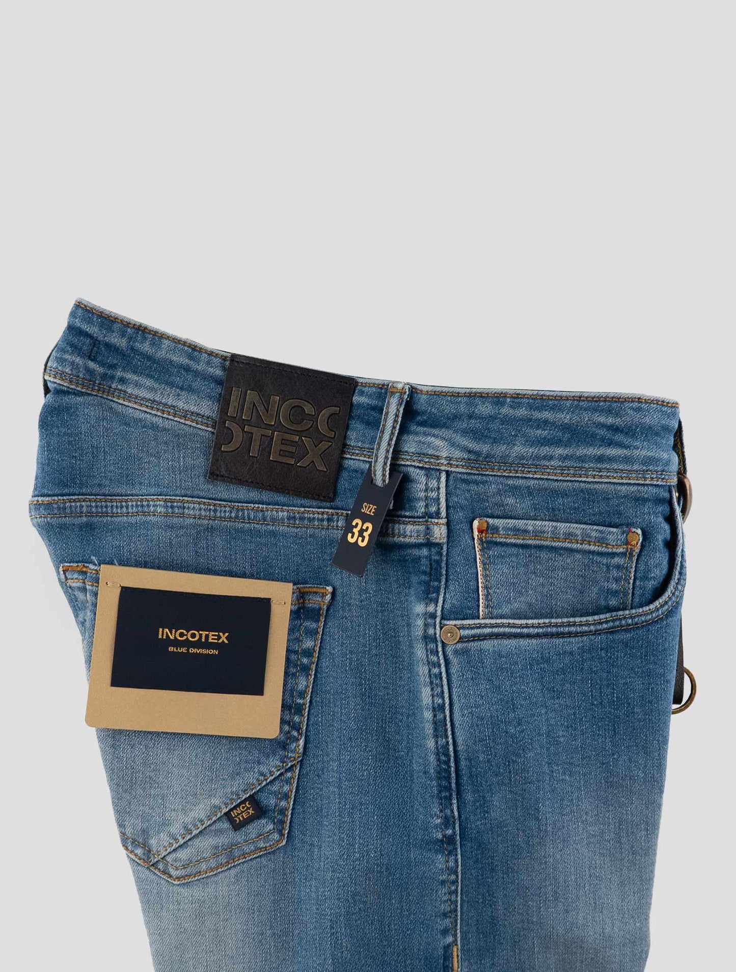 Incotex Light Blue Cotton Ea Jeans
