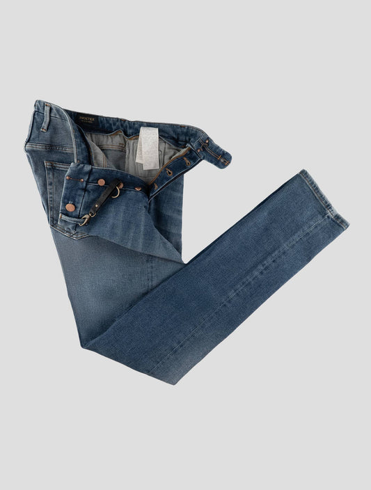 Incotex Light Blue Cotton Els Ea Pants Mod. Jeans
