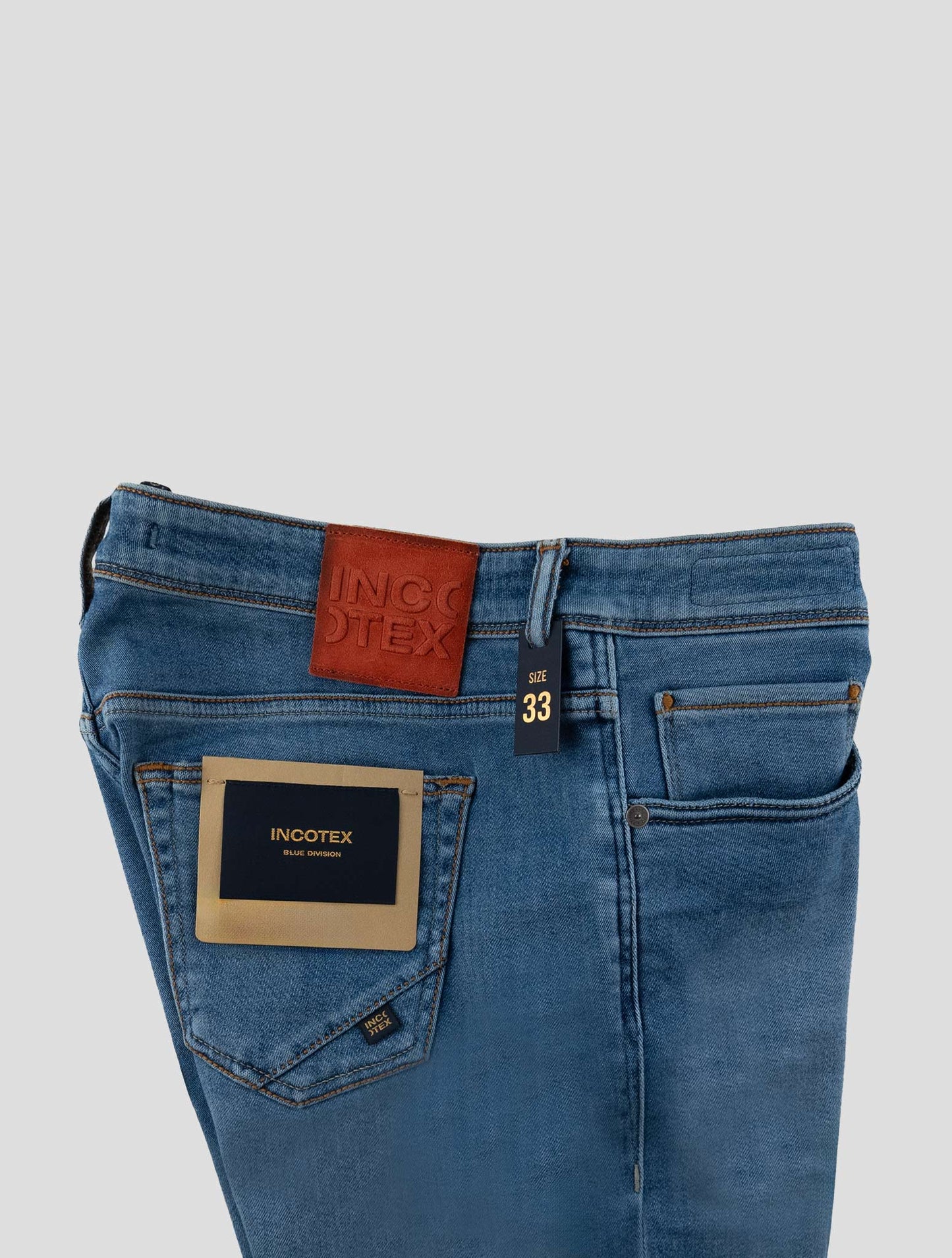 Incotex Blue Cotton Pl Ea Jeans