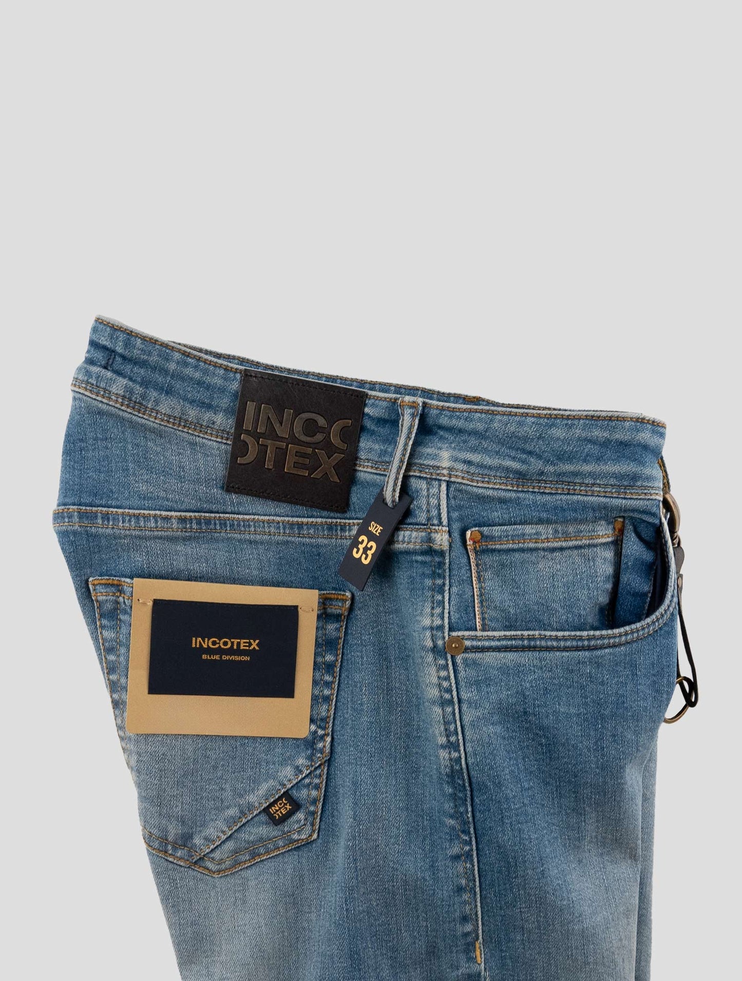 Incotex Blue Cotton Els Ea Jeans