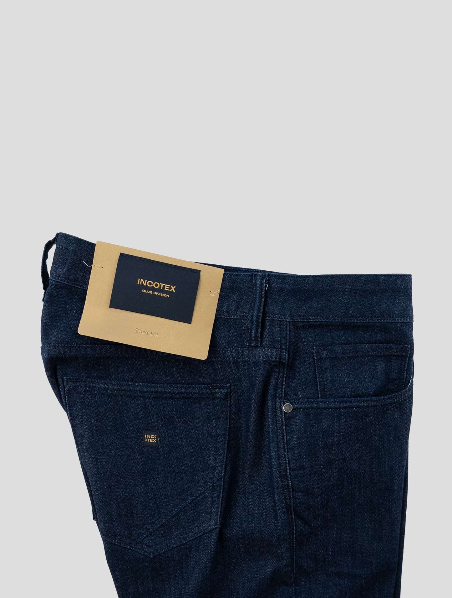 Incotex Blue Cotton Viscose Pl Ea Jeans