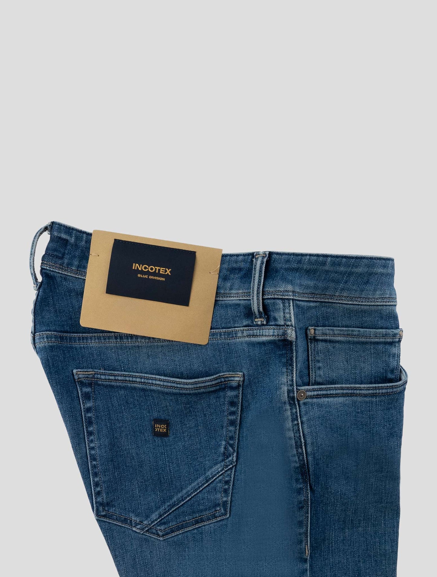Incotex Blue Cotton Els Ea Jeans