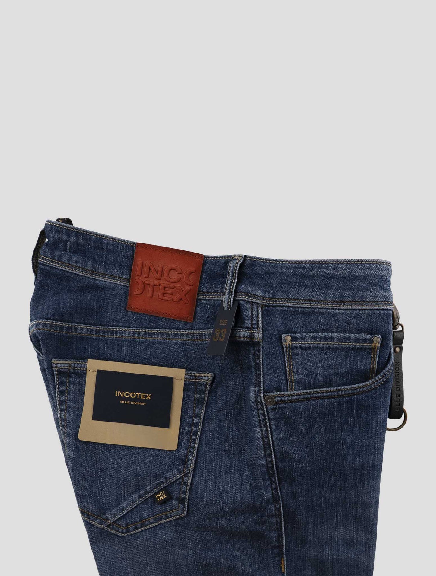Incotex Blue Cotton Pl Ea Jeans