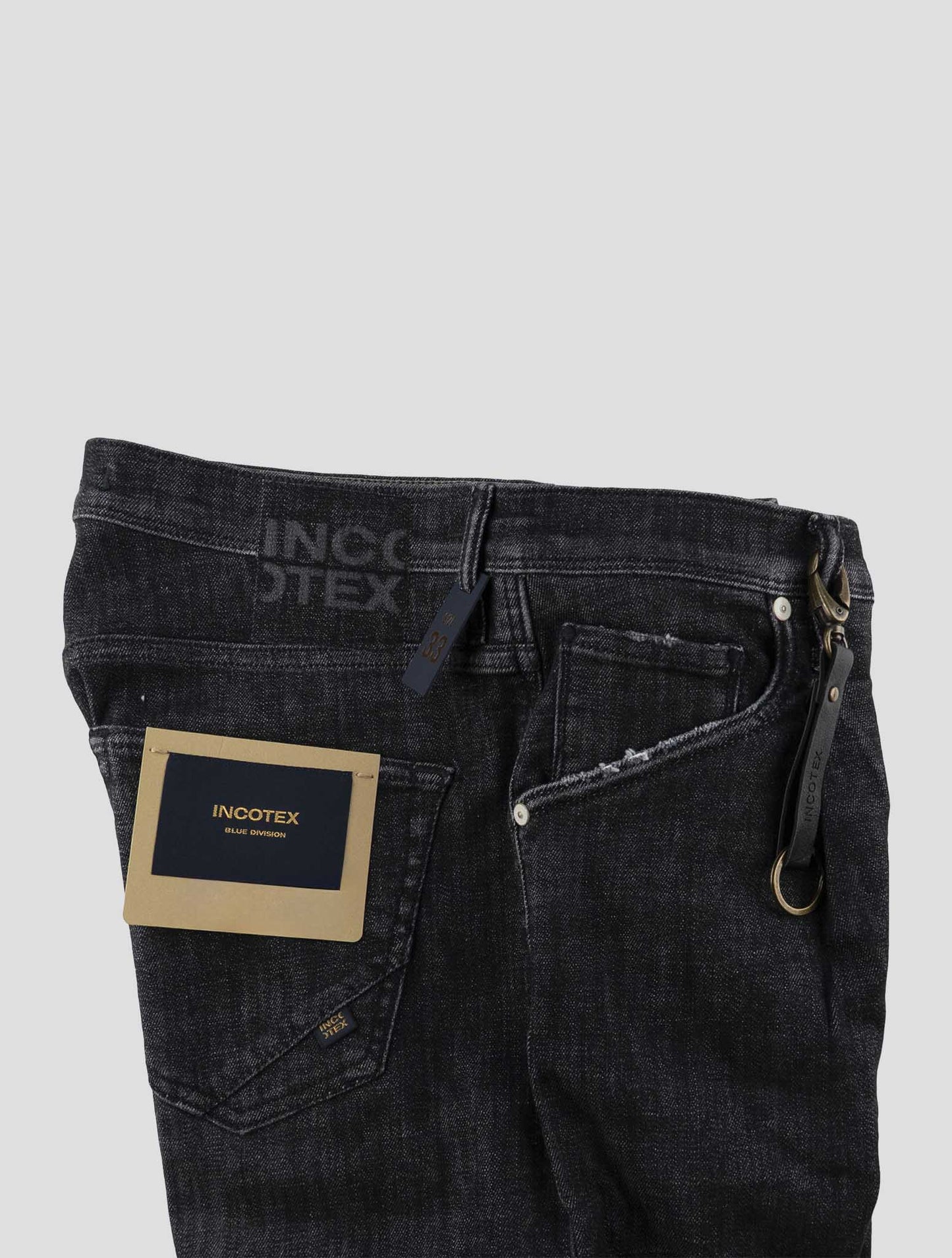 Incotex Dark Gray Cotton Ea Jeans