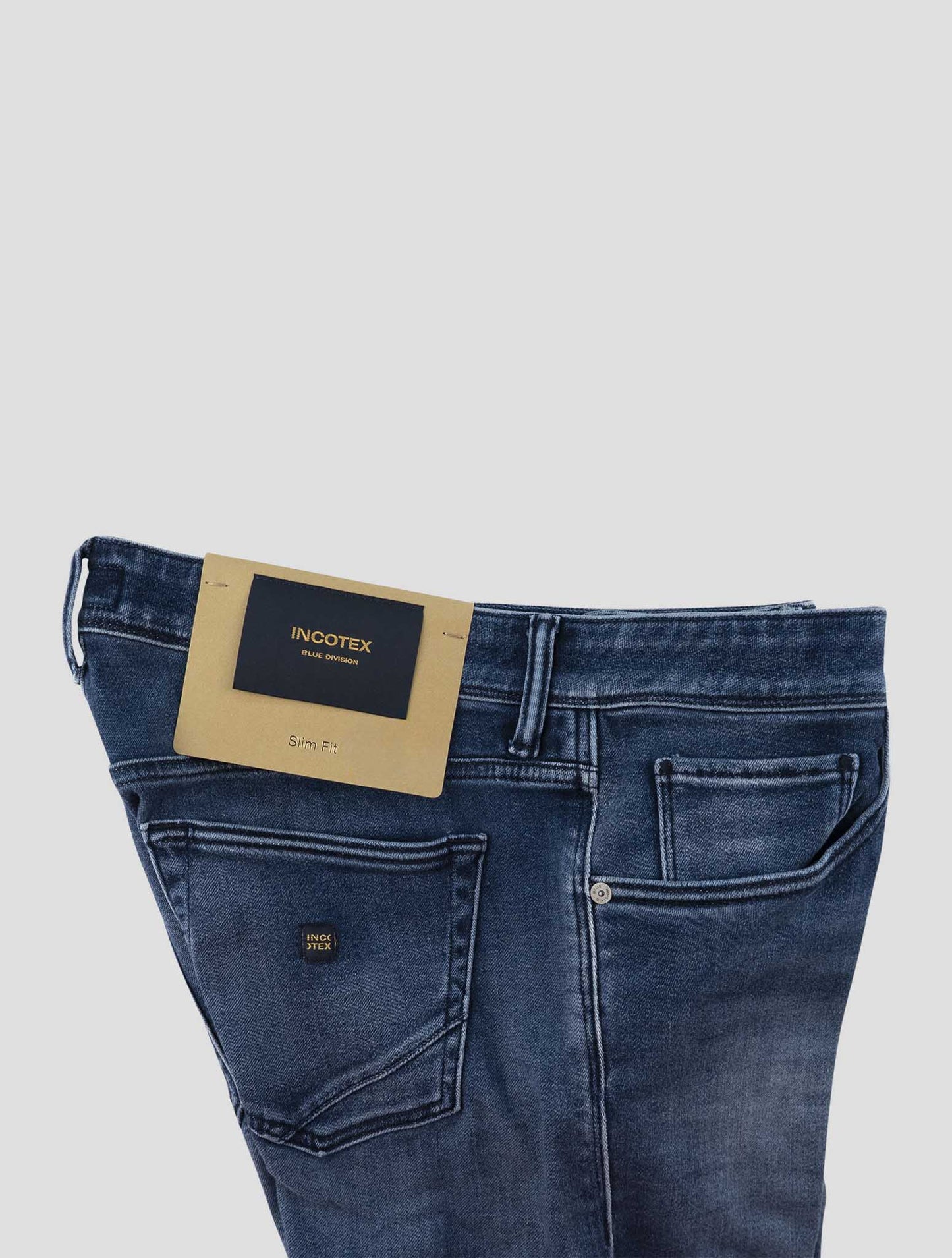 Incotex Blue Cotton Pl Ea Jeans