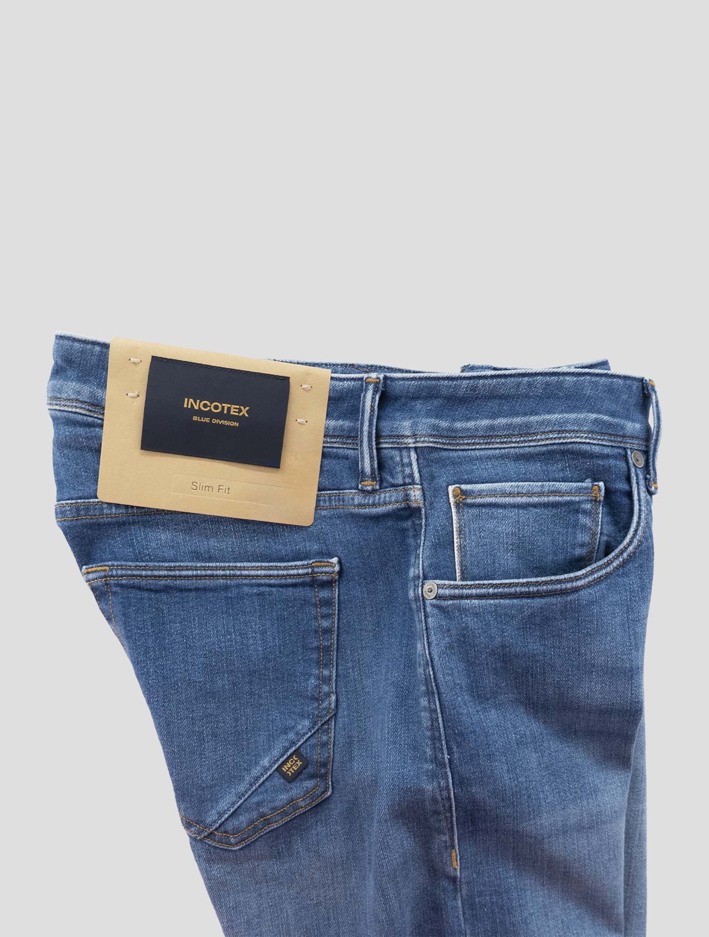 Incotex Blue Cotton Els Ea Jeans