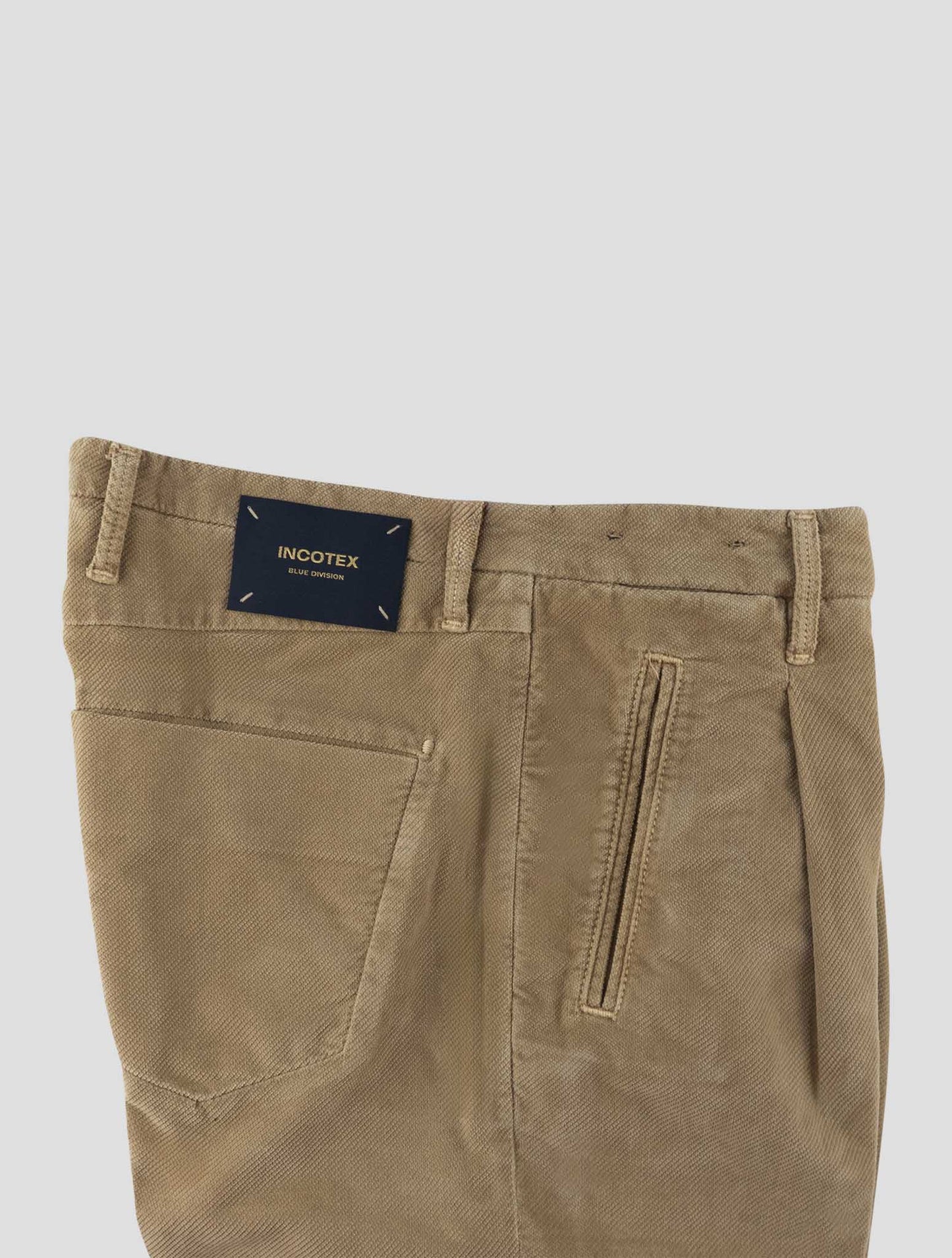 Incotex Beige Cotton Ea Pants