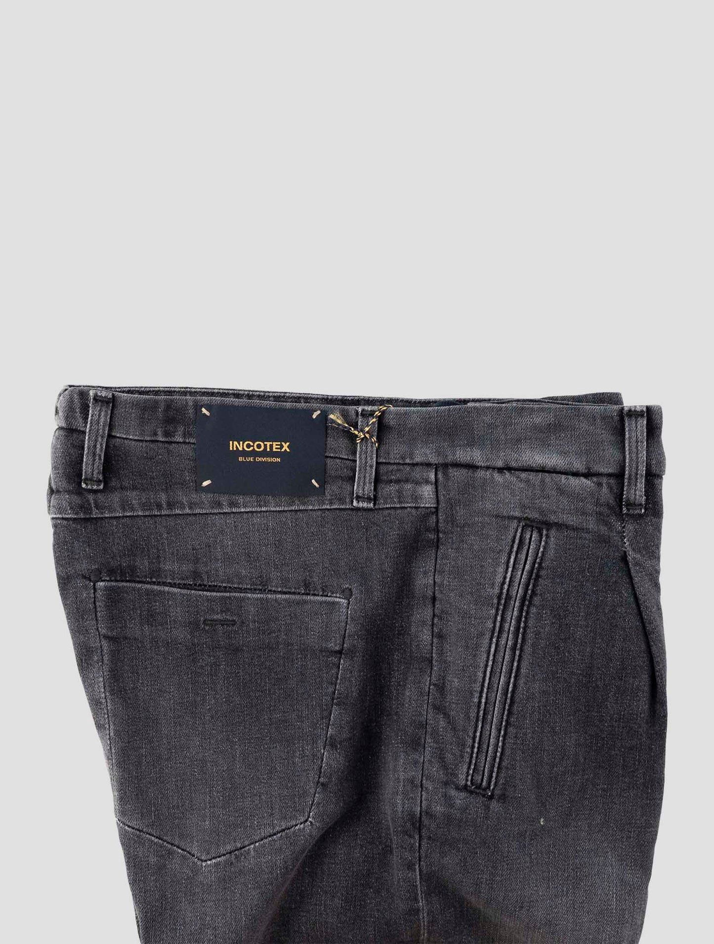 Incotex Gray Cotton Ea Jeans