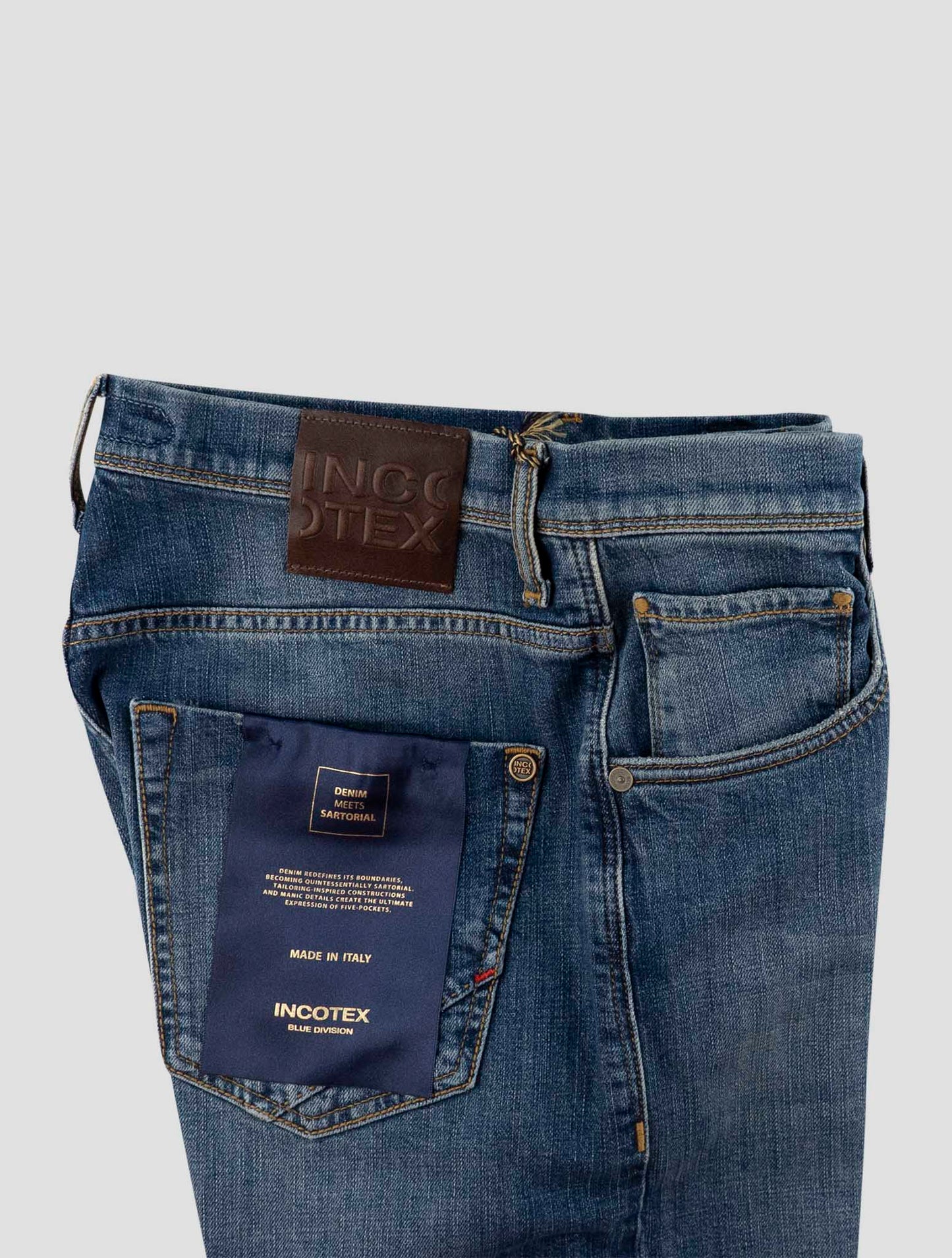 Incotex Blue Cotton Ea Jeans