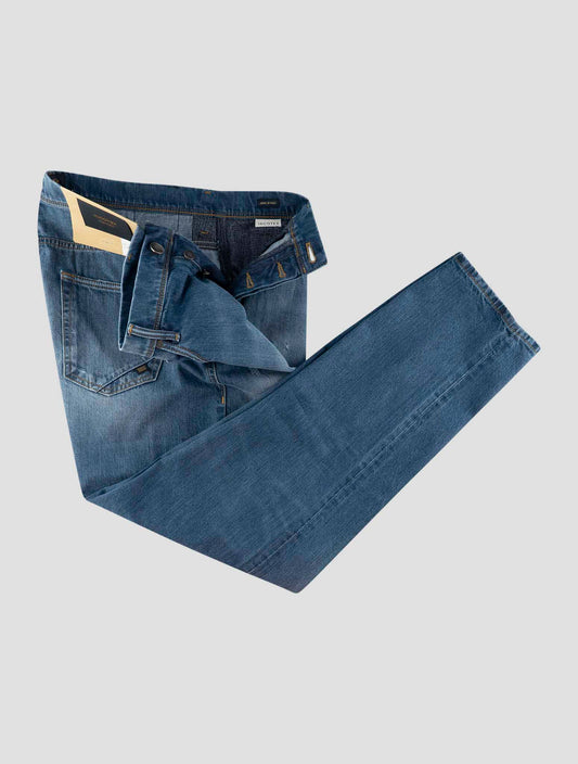 Incotex Blue Cotton Jeans