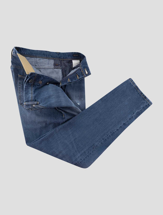 Incotex Blue Cotton Jeans