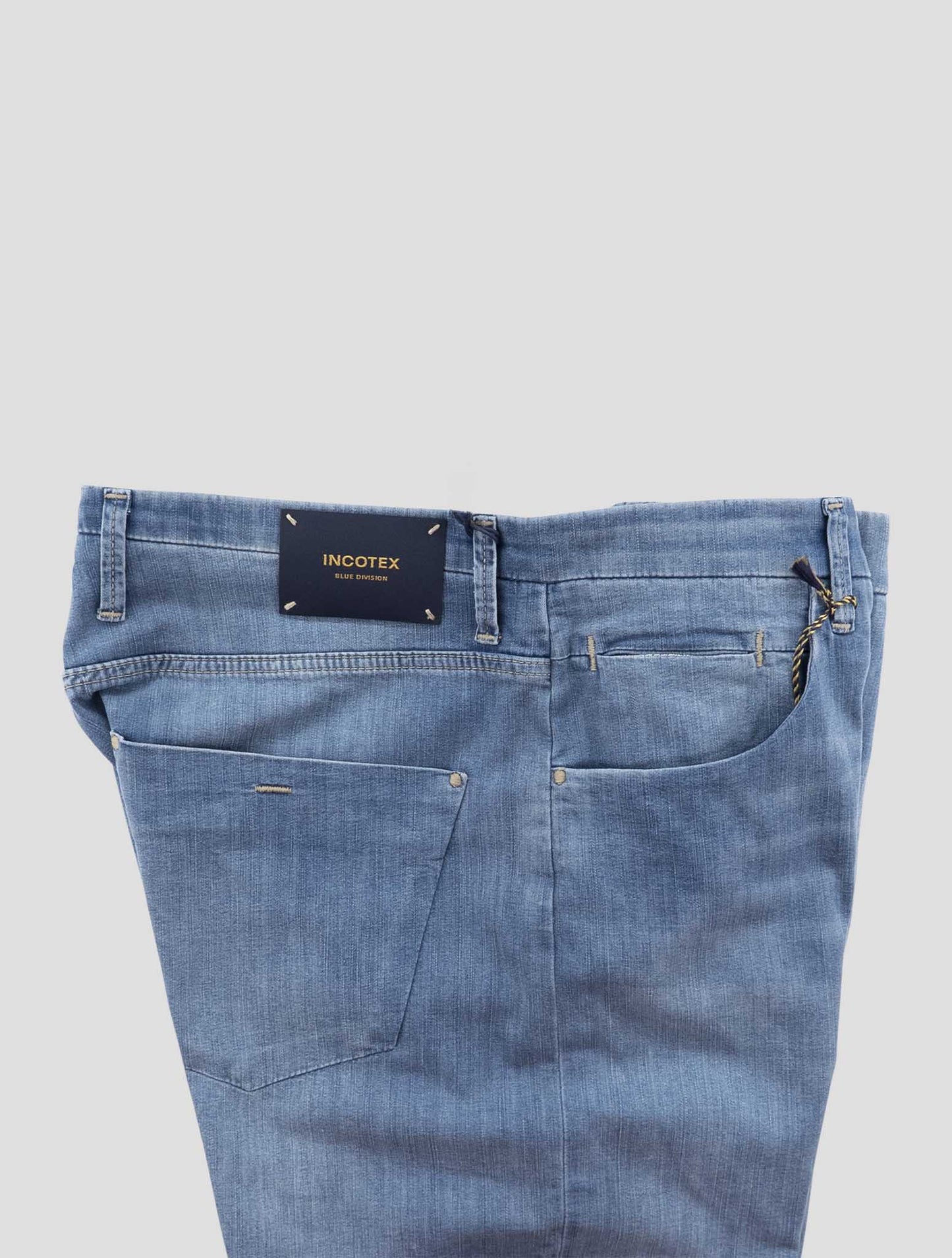 Incotex Blue Cotton Viscose Pl Ea Jeans