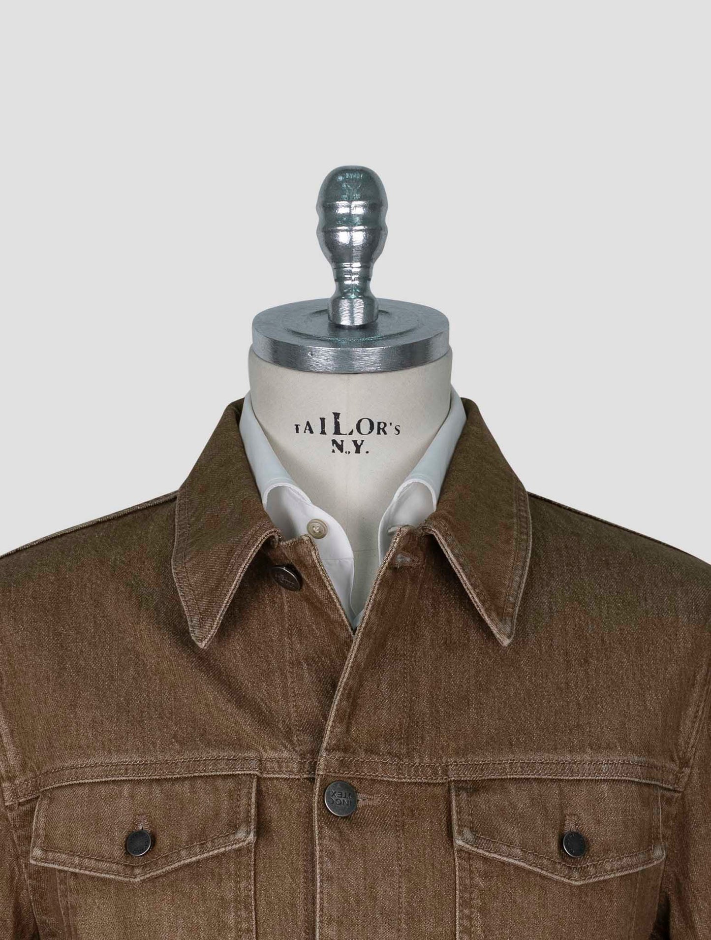 Incotex Brown Cotton Ea Overshirt