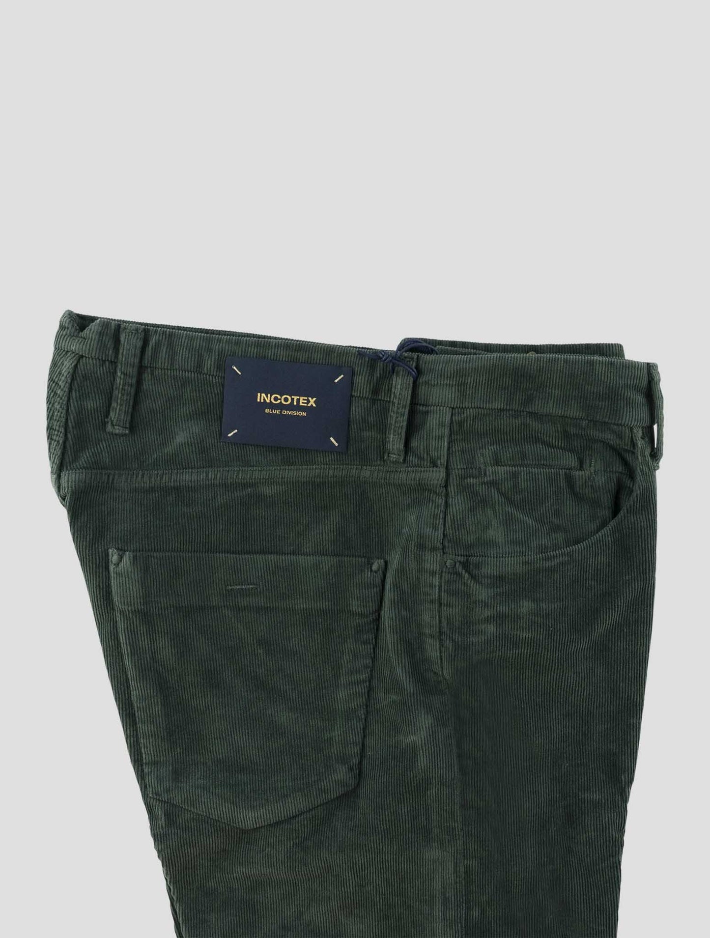 Incotex Green Cotton Ea Velvet Jeans