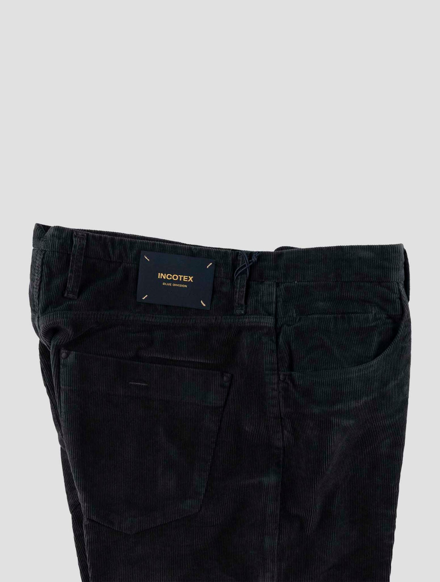 Incotex Blue Cotton Ea Velvet Jeans