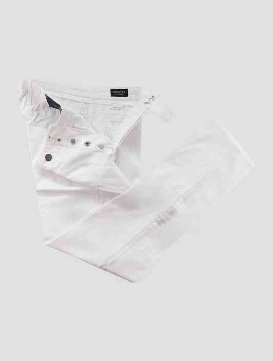 Incotex White Cotton Ea Jeans