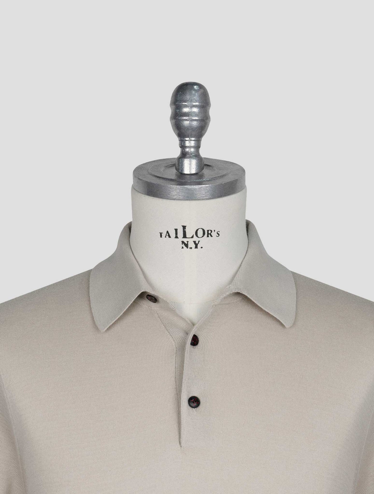 Kiton Beige Cotton Polo