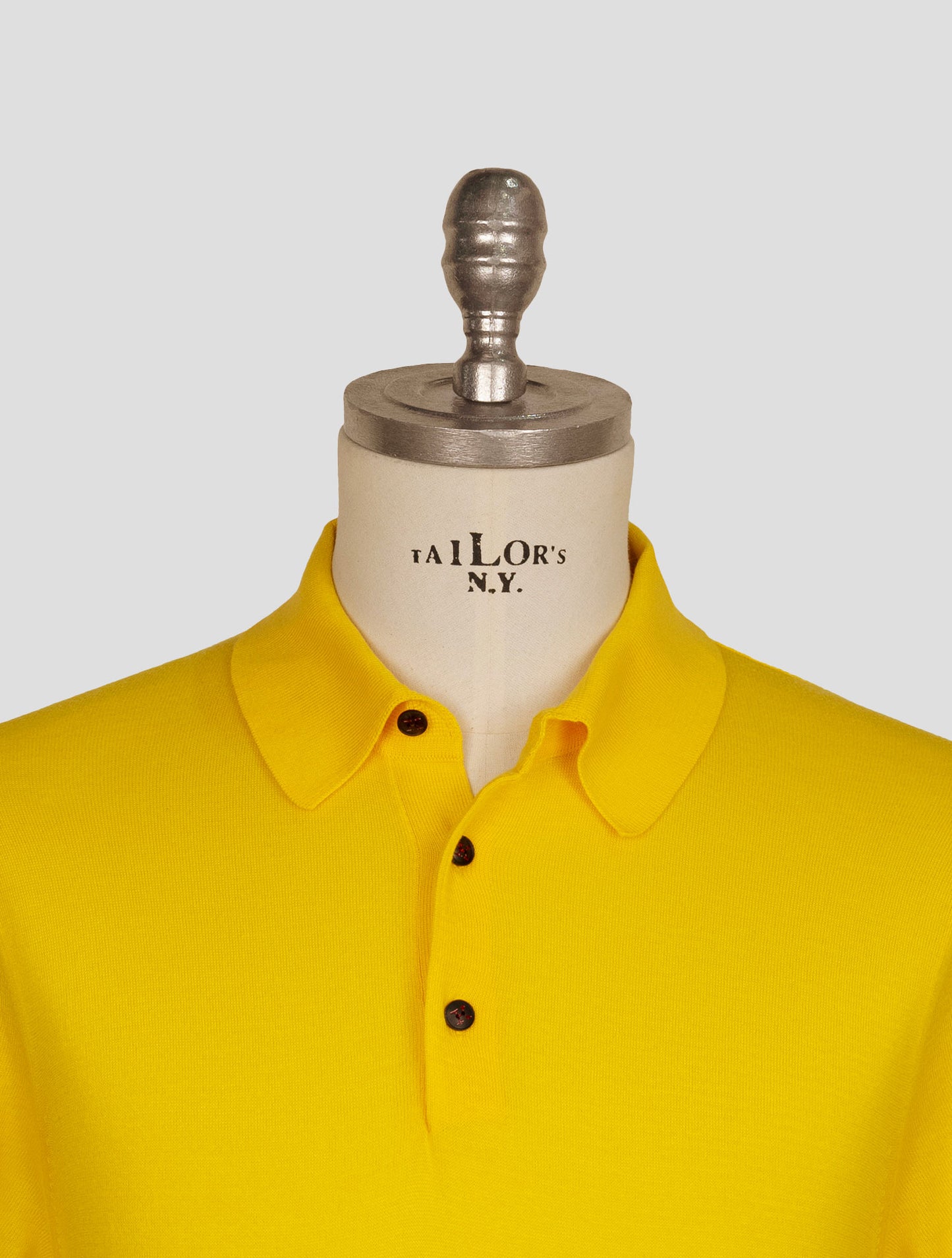 Kiton Yellow Cotton Polo