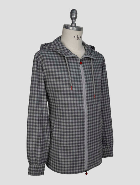 Kiton Gray Cotton Shirt Umbi