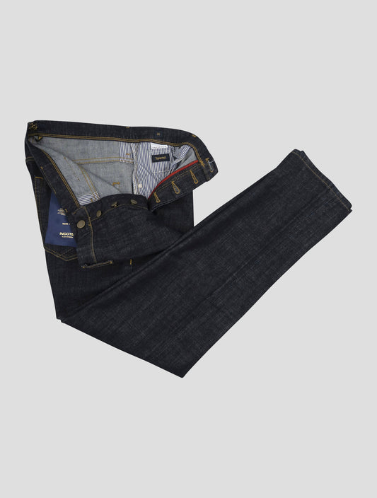 Incotex Dark Blue Cotton Ea Jeans