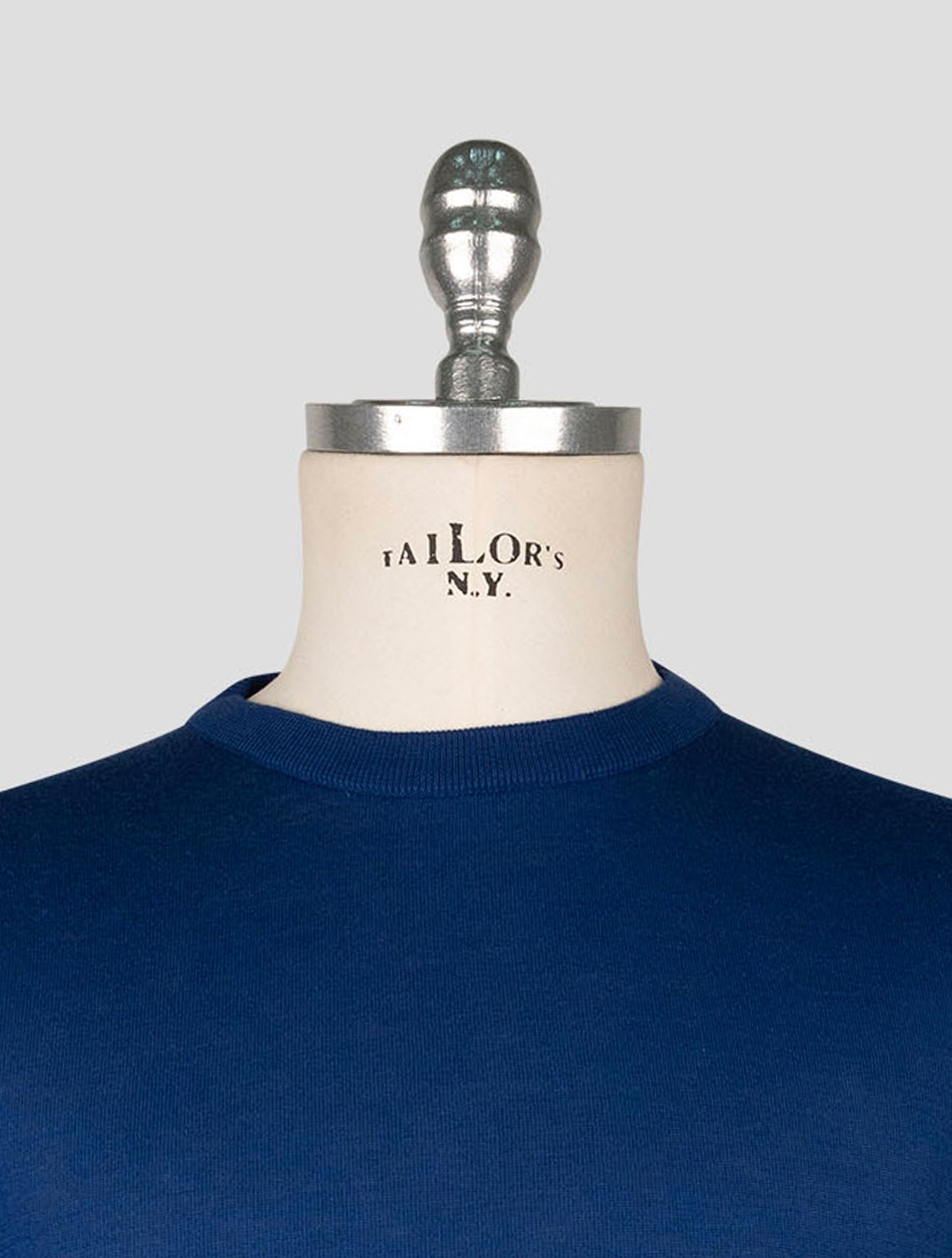 Kiton Blue Cotton T-shirt