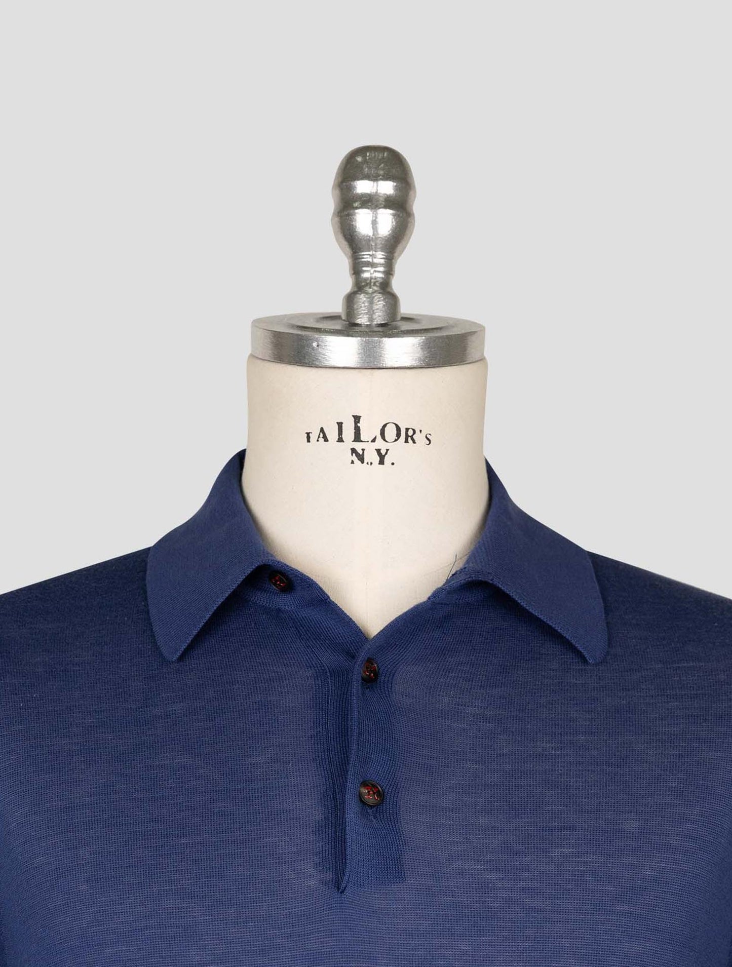 Kiton Dark Blue Cotton Polo