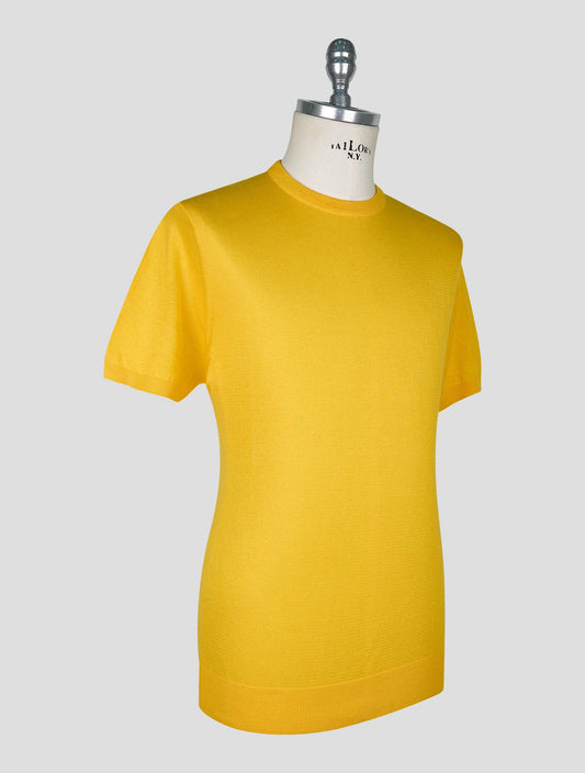 Kiton Yellow Cotton T-shirt