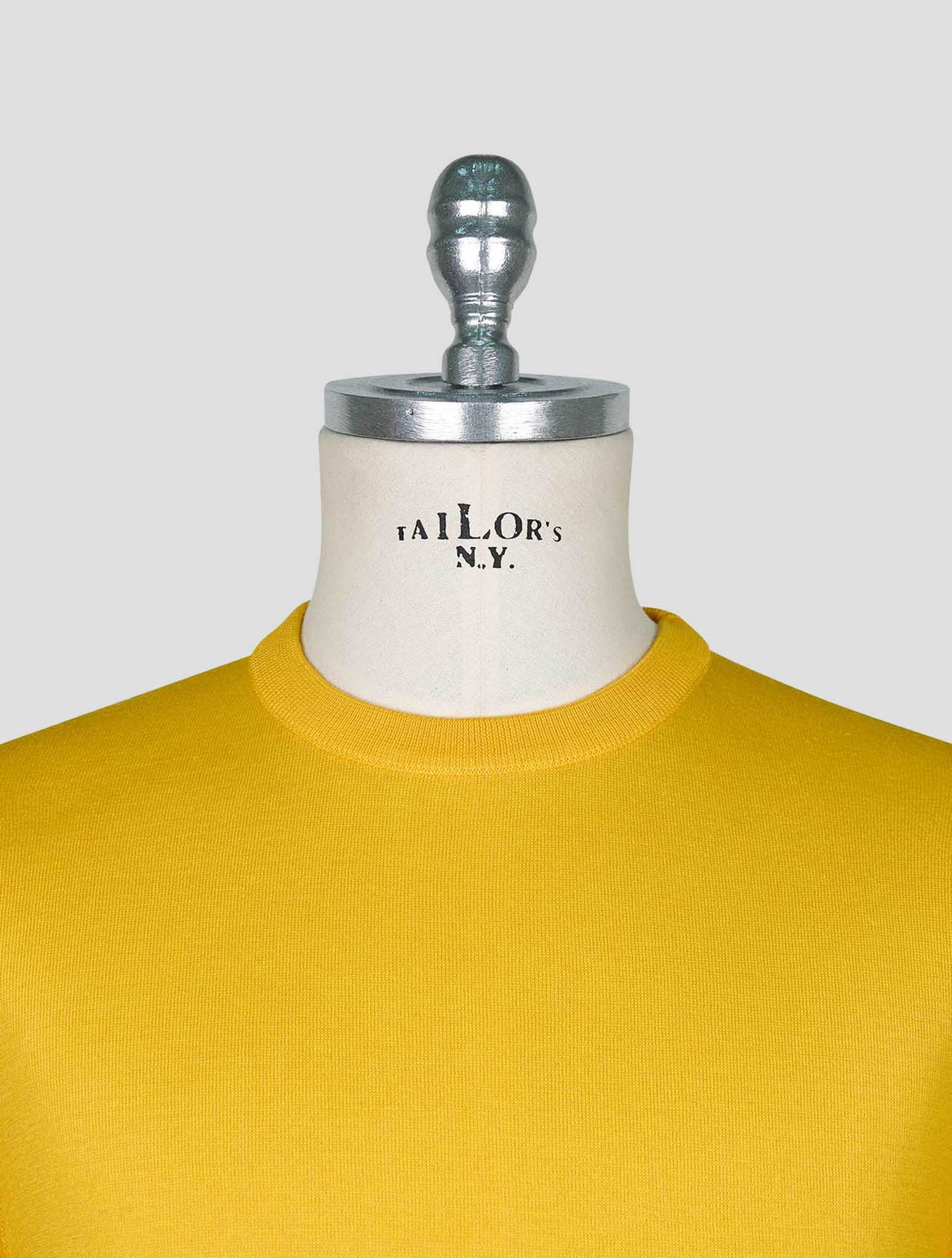 Kiton Yellow Cotton T-shirt