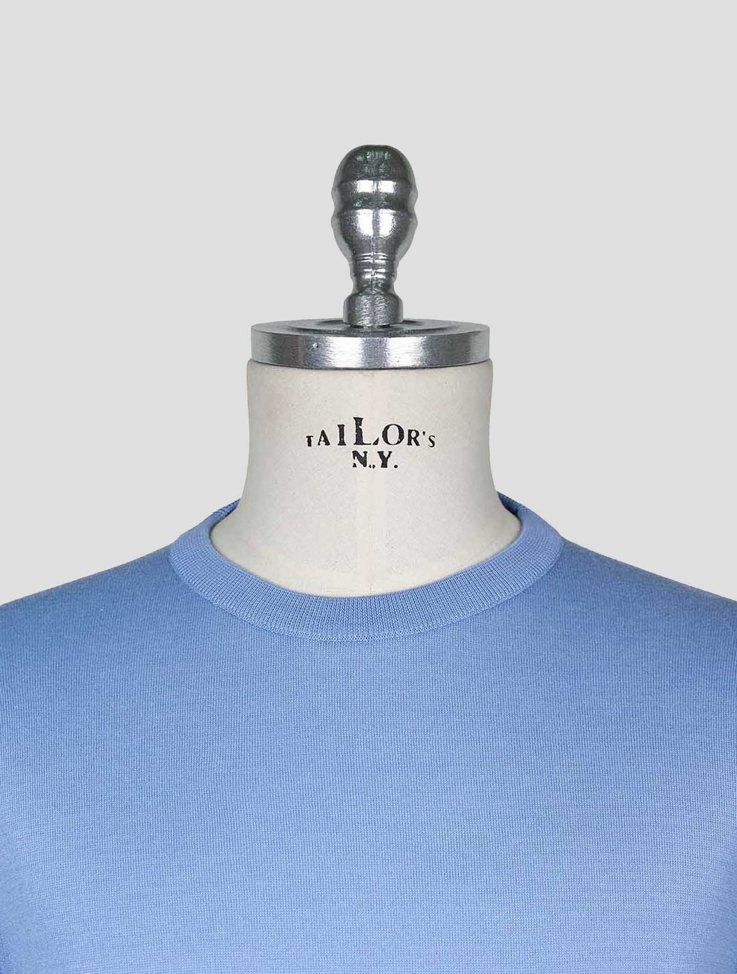 Kiton Light Blue Cotton T-shirt