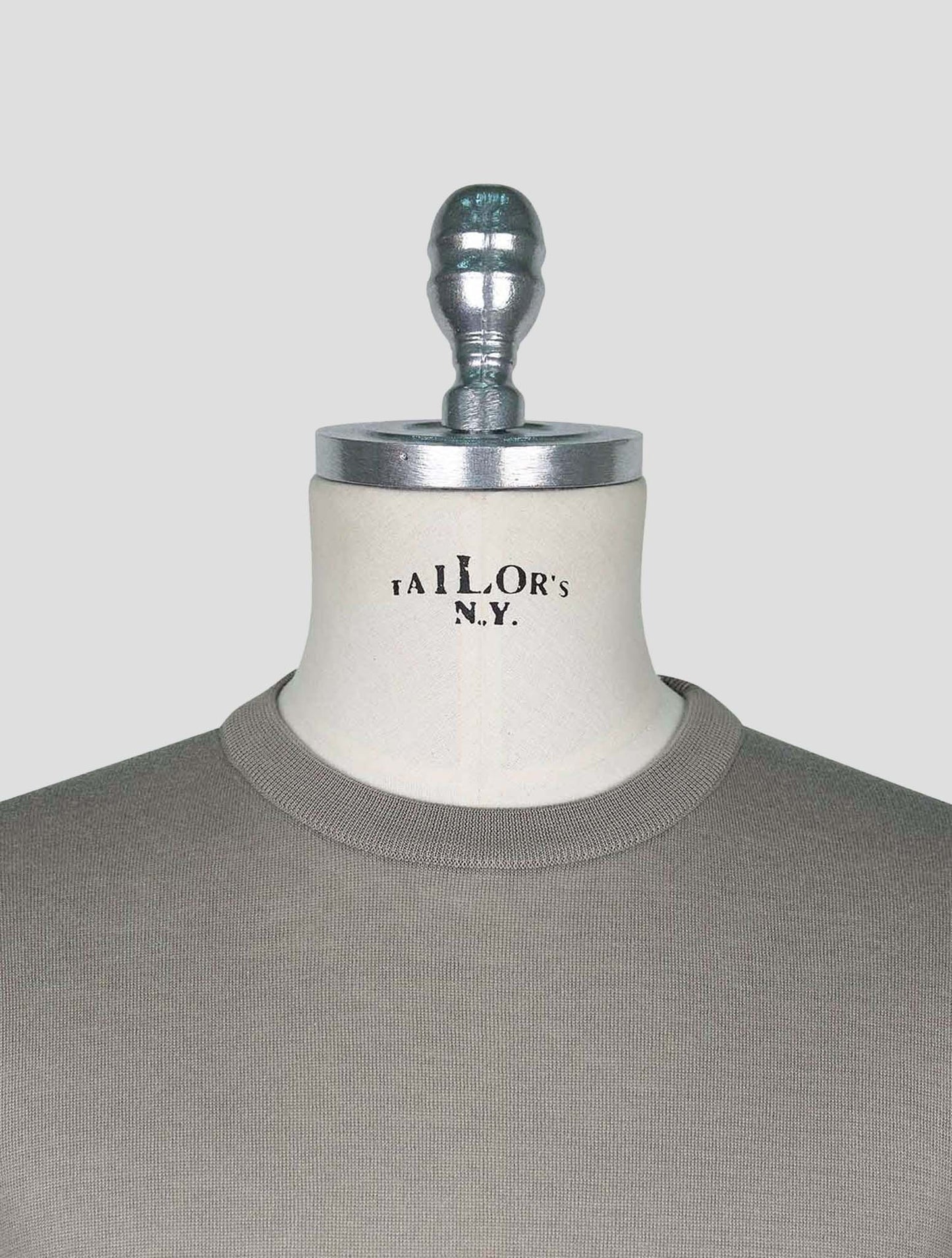 Kiton Gray Cotton T-shirt