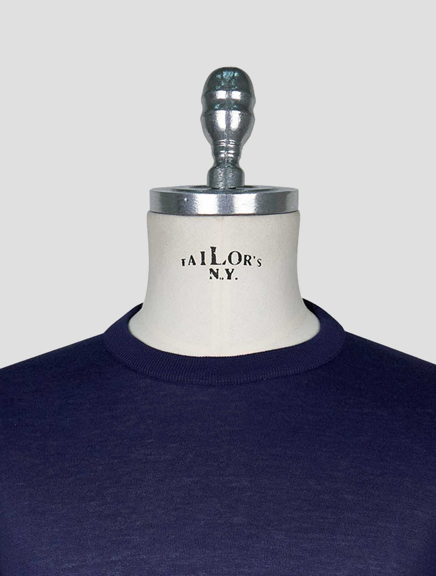 Kiton Dark Blue Cotton T-shirt