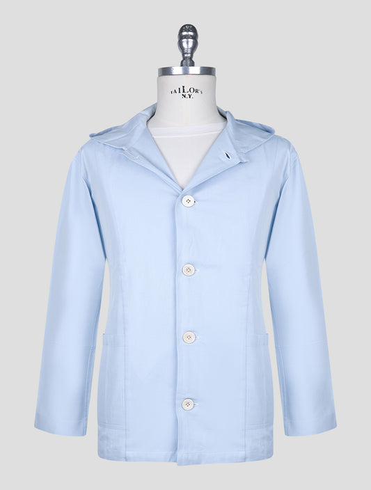 Kiton Light Blue Cotton Shirt Luca