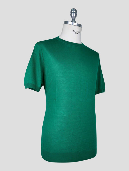 Kiton Green Cotton T-shirt